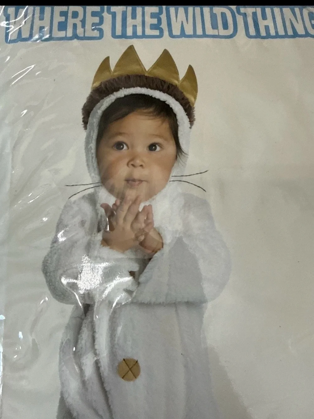 Baby Max White Infant Bodysuit Costume - Where The Wild Things Are